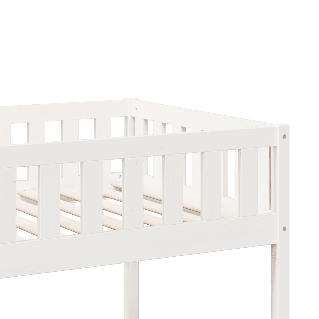 Bunk Bed White 90 x 190 cm Solid Pine Wood