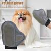 Dog Washing Gloves Pet Shampoo Bath Brush with High Density Teeth Pet Hair Removal Shedding Gloves Grooming Massaging Supplies for Dogs And Cats