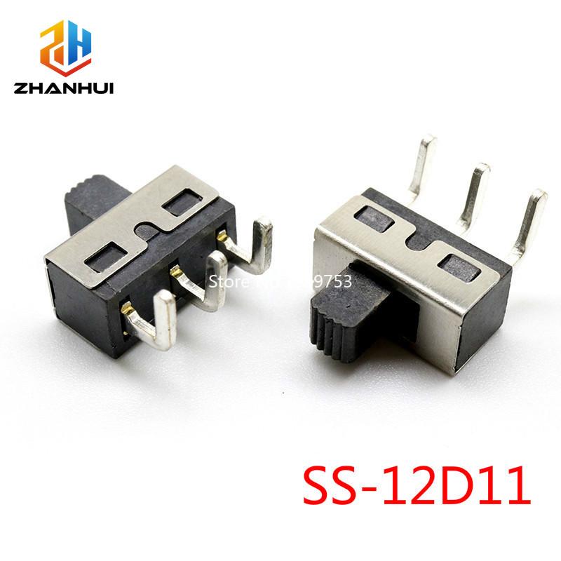 10PCS Mini Slide Switch DIP PCB Toggle Switch SPST SPDT 2/3 Pin Tactile Switch for Electronic Projects