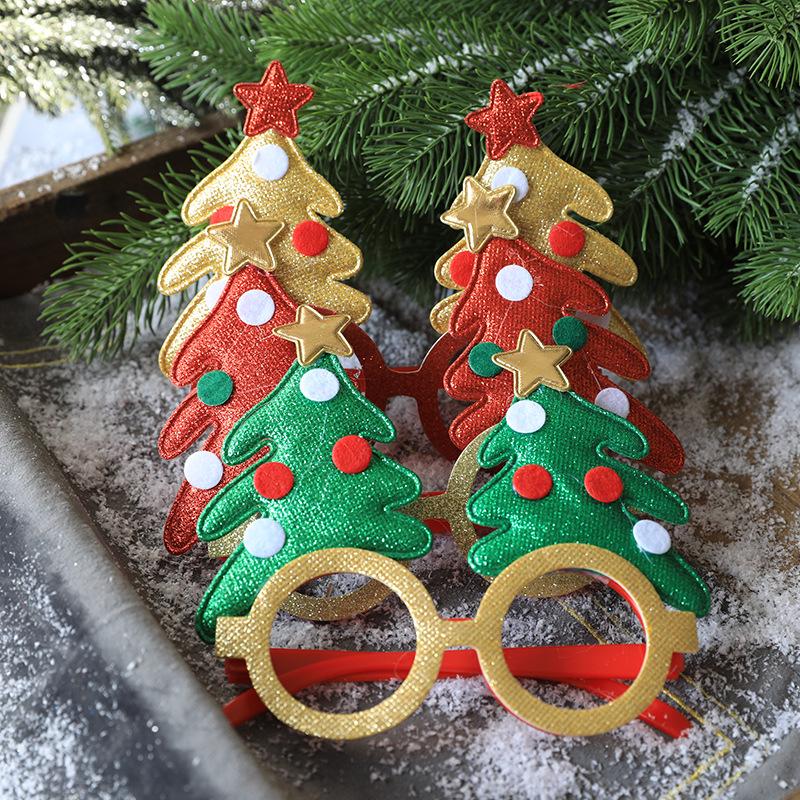 Christmas Party Set: Glasses, Headband, Hair Clips - Cartoon Gift for Kids' Birthdays