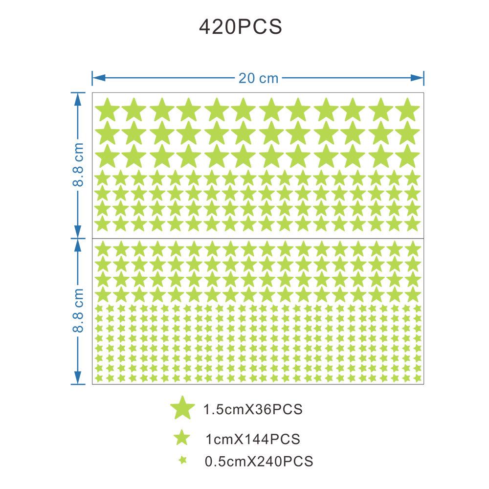 Luminous Star & Sun Fluorescent Home Decoration Wall Stickers