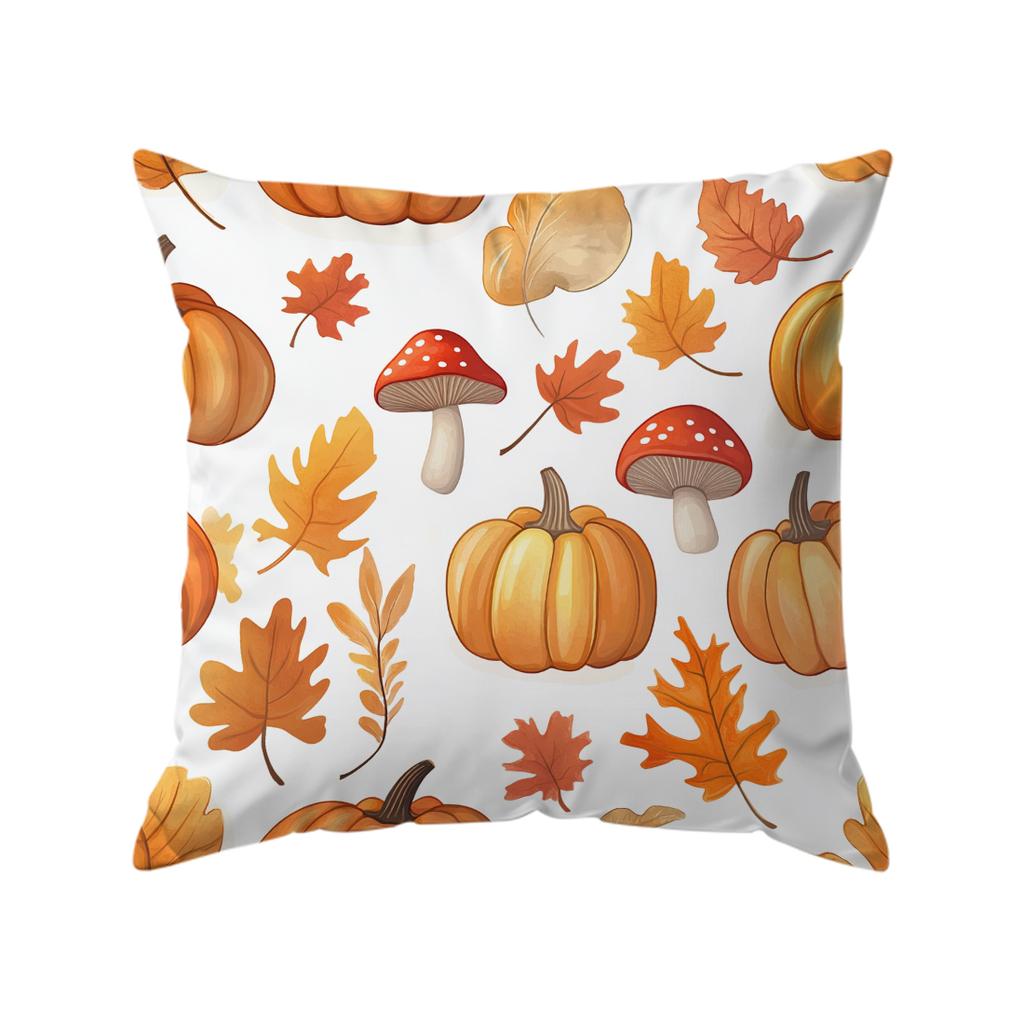Pumpkin Maple Leaf Pillowcase Cushions Throw Pillow Cover Sofa Chair Cushion Cover Pillowslip Home Decor