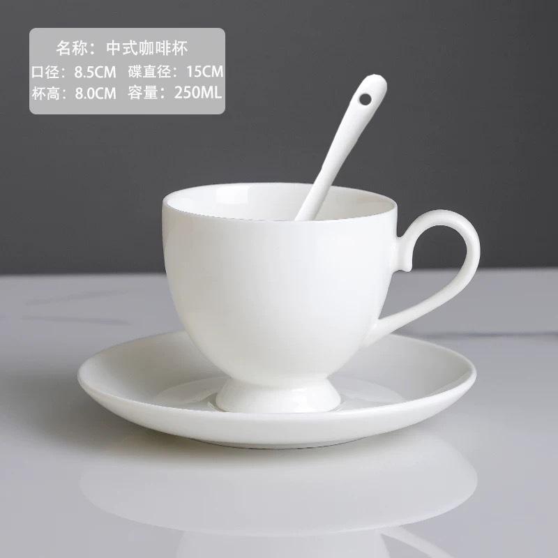 Ceramic coffee cup set handpainted goldpainted English cup saucer hotel coffee milk tea cup