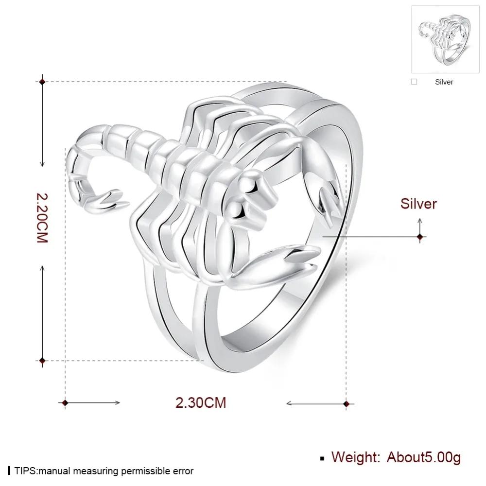 Beautiful Ring Fashion Fashion Scorpion 925 Silver NICE Women Domineering Lady Ring Jewelry Classical Gift