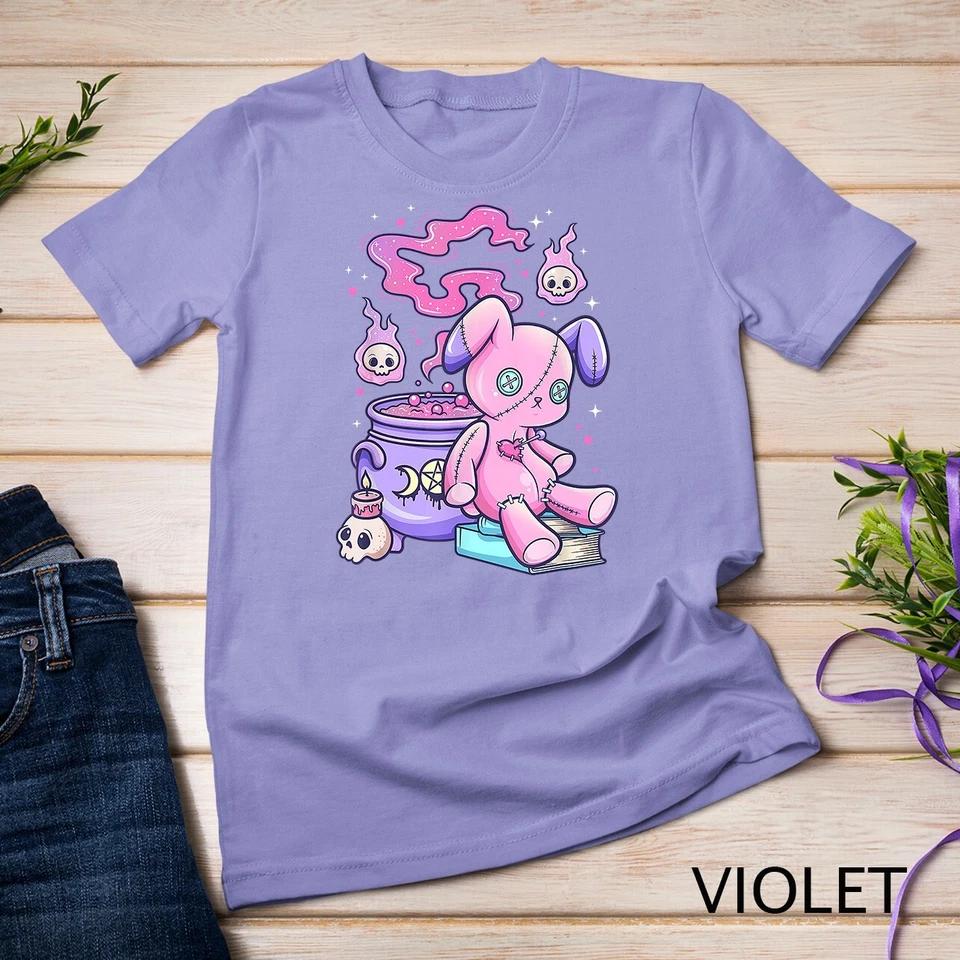 Kawaii Pastel Goth Cute Creepy Witchy Bear T-Shirt Unisex T-shirt 8 2XL