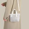 Guangxi Intangible Cultural Heritage Zhuangjin Women's Bag Double Crane White Edge Mini Tote Bag Shoulder Messenger Bag