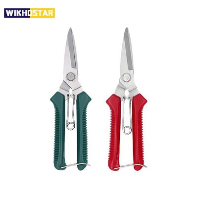 190mm Garden Pruning Shears for Bonsai, Straight Head, Stainless Steel Blade, Non-slip Handle, Handy Trimming Tool for Home Use