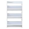 2-Piece Set Shoe Cabinet Shoe Rack, with 12 Compartments, Can Be Placed In Hallways, Doors, Living Rooms and Offices, MDF, White