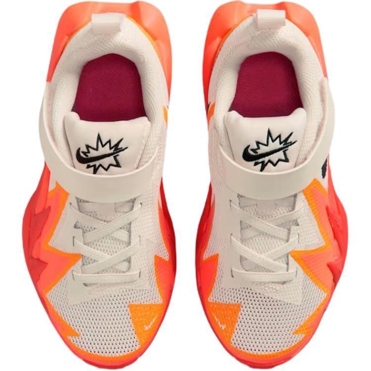 Nike ST Dynamite Breathable Low top Basketball Shoes Beige Orange Kids' IH2307-100