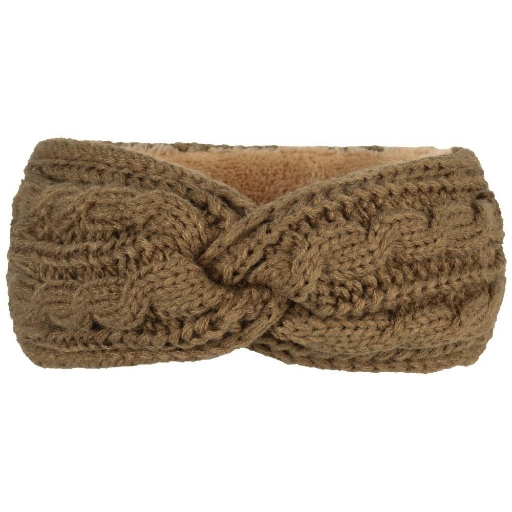Fleece Lining Winter Headbands Wide Edge Hair Band Fashion Knitted Headbands  Hair Accessories