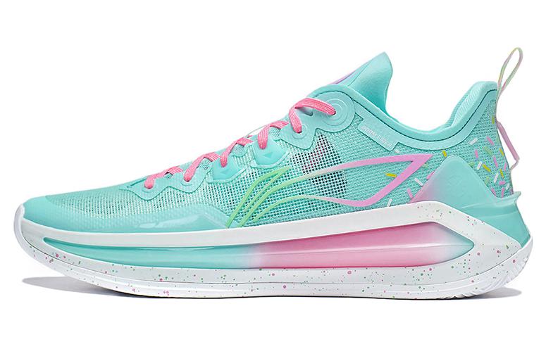 Li Ning Liren 3 V2 Леденцы Нескользящие Износостойкие Низкие Баскетбольные Кроссовки Унисекс Синие ABAT057-6 46