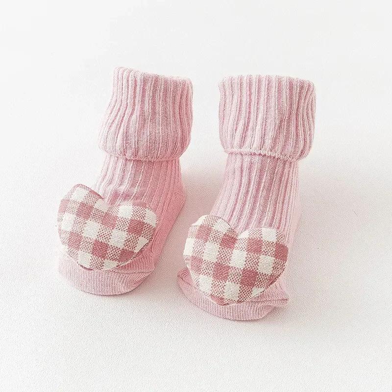 New Summer Thin Cute Cartoon Baby 3D Doll Socks Cotton Rubber Anti-slip Floor Socks for Newborn Infant Toddler Socks