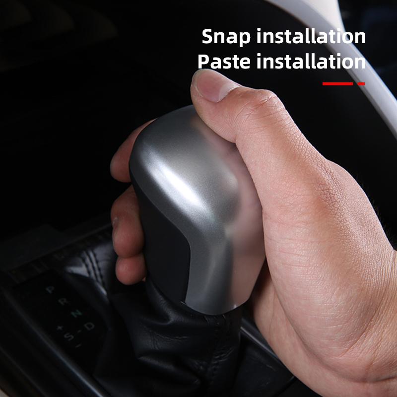 For Toyota Camry 70 XV70 2018      Hybrid ABS Car Gear Shift Head Cover Trim Decoration Sticker Case