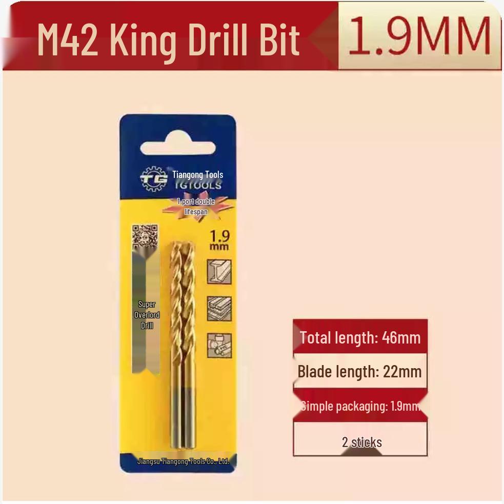 Tiangong M42 Overlord 8% Cobalt High-Speed Steel Twist Drill Bit for Stainless Steel