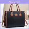 Bolsa Tote Elegante Color Block com Design Espaçoso para Deslocamentos Diários e Uso Casual