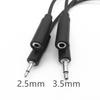 1Pcs 30cm Length Audio Plug Jack 2.5mm/3.5mm DIY Audio Extension Wire  Mic DIY Accessory