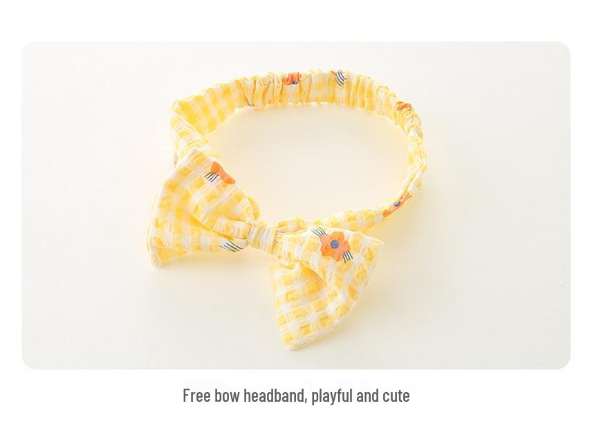 Newborn Girls' Plaid Romper - Summer Infant Bodysuit and Harem Jumpsuit