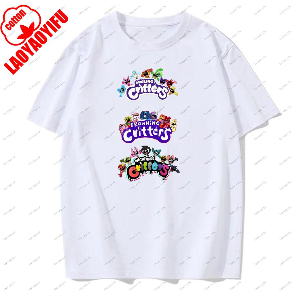 Trička Smiling Critters Prodyšná Camisetas Harajuku Topy Pánské Tričko Ležérní pro Každodenní Nošení a Neformální Vycházky