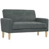 Two Seater Velvet Feel Sofa   Grey