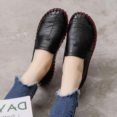Sapato Feminino Preto Largura Larga Mocassins Femininos Designer Sapatos de Primavera com Cabedal em Couro Genuíno 2025 Novo Oxford Tênis Mulher Sapatilhas