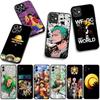 Cover for Apple iPhone 16 15 14 Plus 13 12 Mini 17 Pro Max + ProMax 16E Air 16+ 15+ Case Anime Luffy One Roronoa Zoro Piece