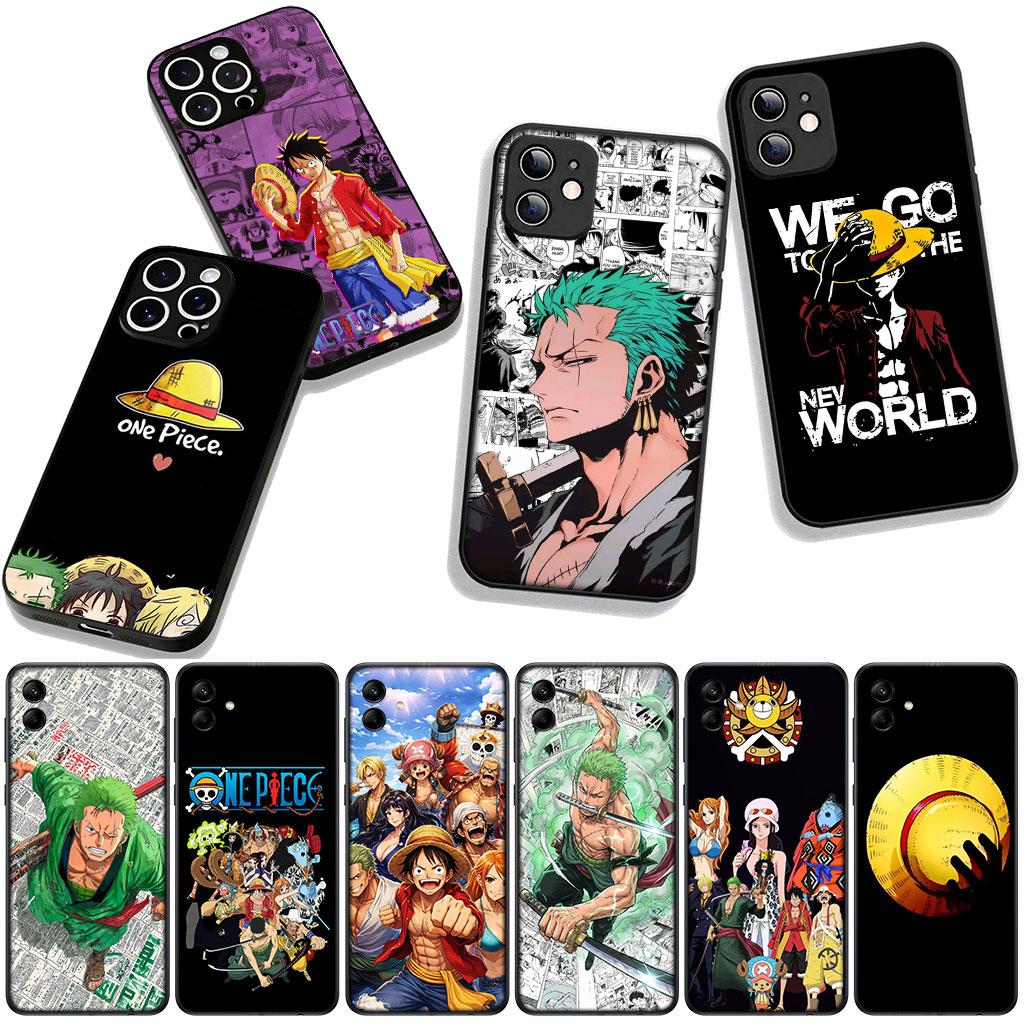 Cover for Apple iPhone 16 15 14 Plus 13 12 Mini 17 Pro Max + ProMax 16E Air 16+ 15+ Case Anime Luffy One Roronoa Zoro Piece