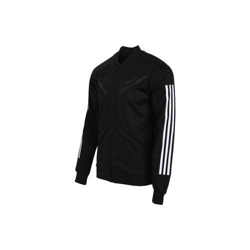 adidas Stripe Casual Sports Simple Versatile Jacket for Men, Black