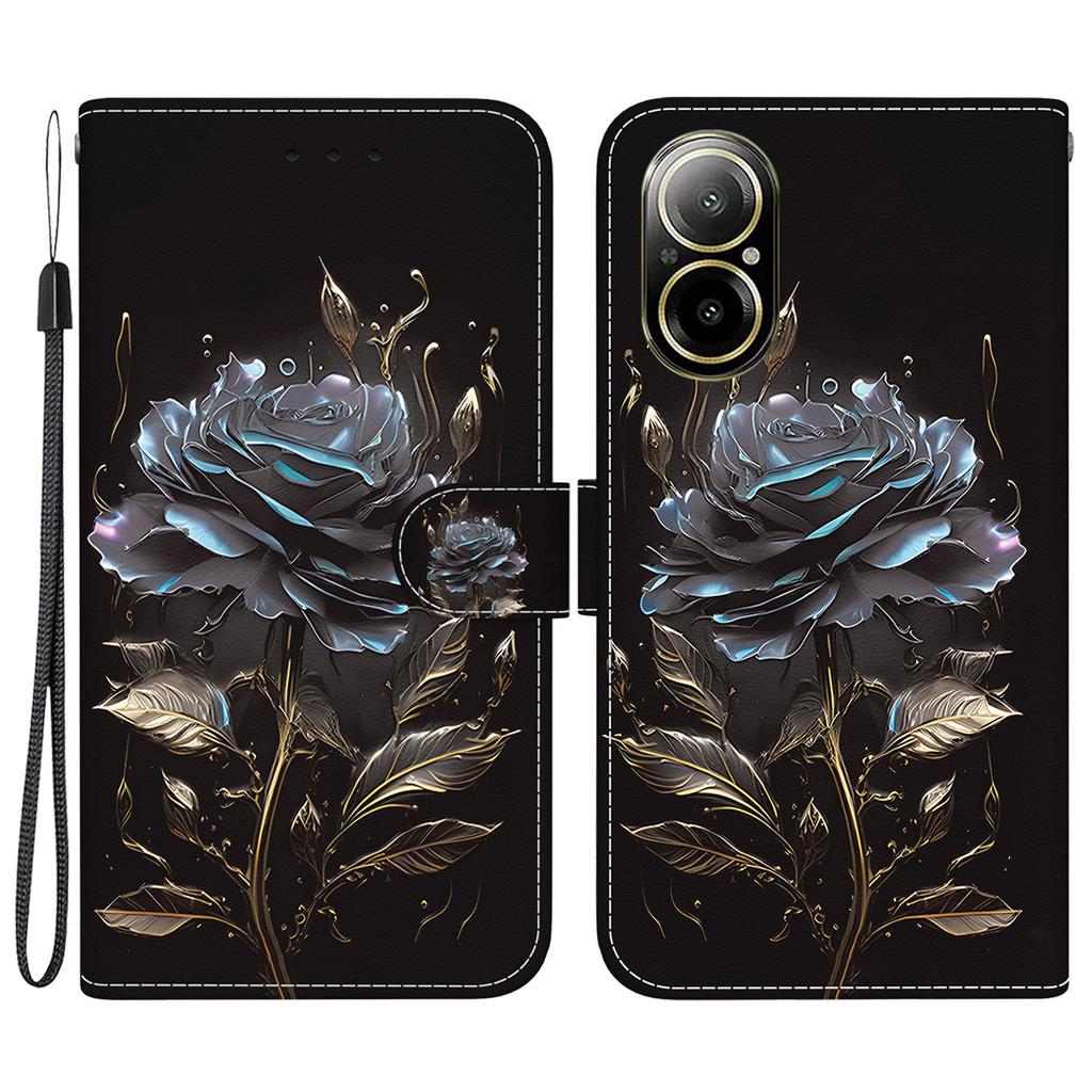 For Realme C67 4G Case Folio Leather Wallet Pattern Phone Cover