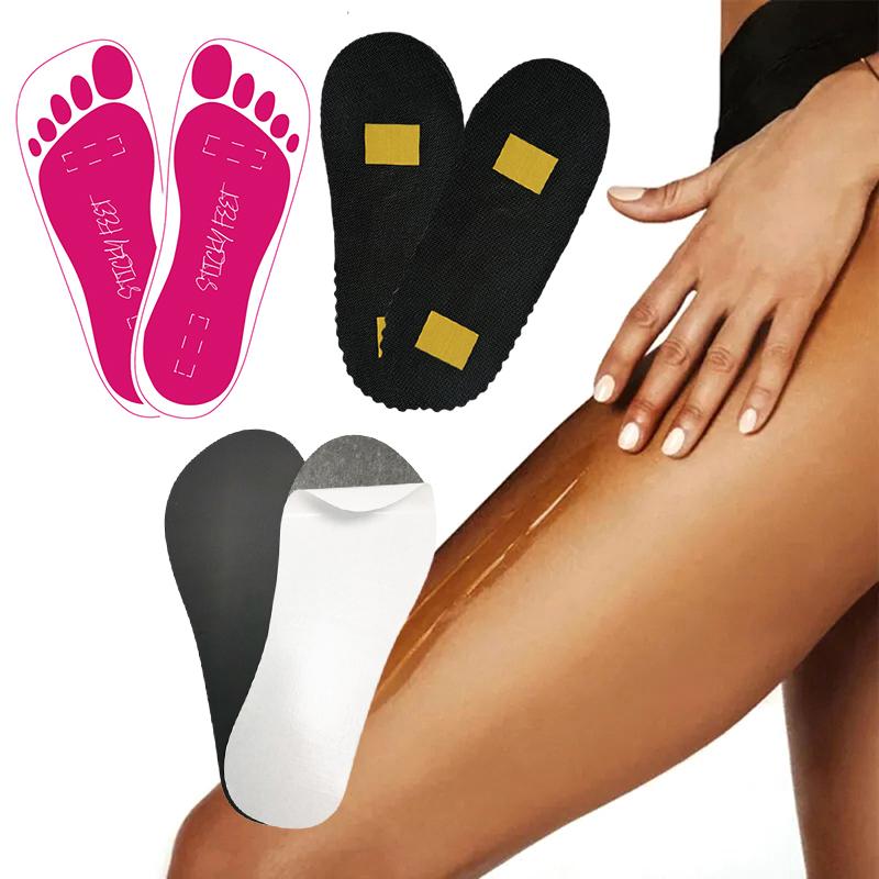 10Pairs Disposable Women Tanning Slippers Tanning Sticky Feet Spray Tan Foot Pads Protectors Stickers For Body Accessor Slipper