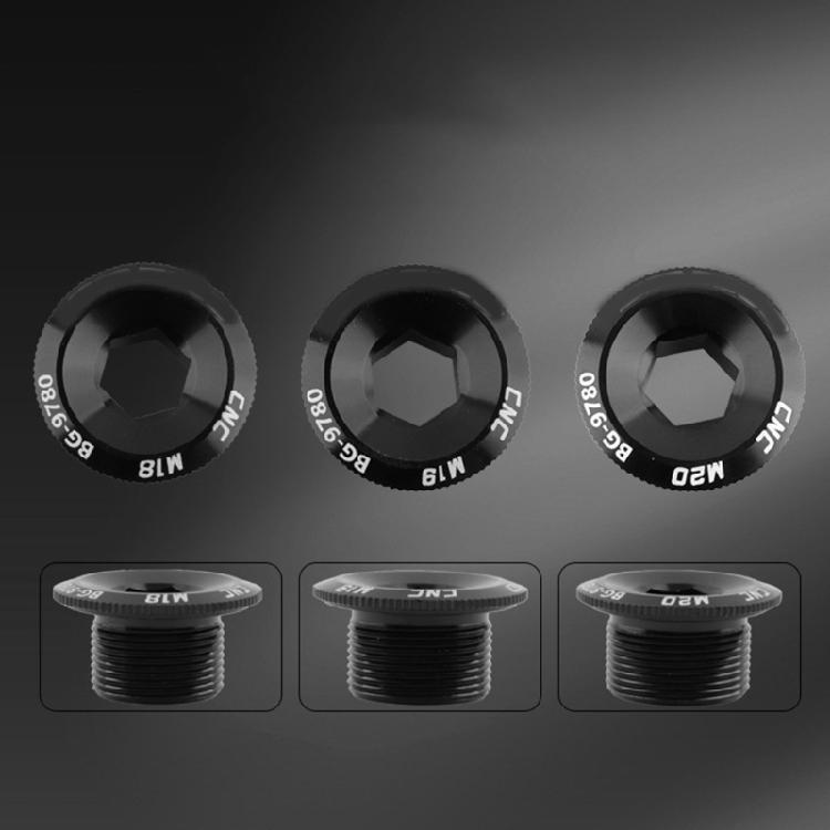 18/19/20mm Bike Crank Cover Screws Crankset Arm Bolts Bicycles Crank Arm Screws Aluminum Alloys Crankset Cover Screws