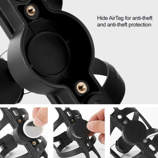 Bike Water Bottle Cage for AirTag Locator Mount Lightweight Universal MTB Road Mountain Bicycle Water Cup Holder Storage Rack Cycling Bike Accessories