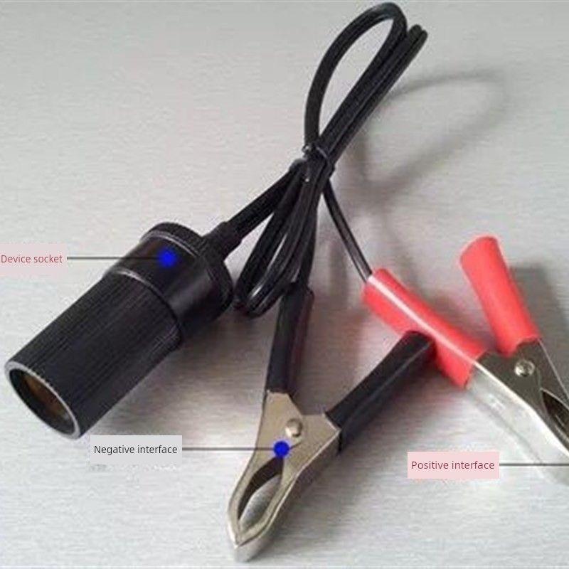 Car Air Pump, Car Tire Inflator, 12V Portable Electric Inflator for Cars, Y Multi-Function Inflator Battery clamp