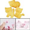 3 Stück/Set DIY Kuchen Dekorationsform DIY Gebäckausstecher Backzubehör Kunststoff Katze Keksform