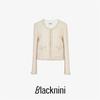 Blacknini Yin Waffle "Small Fanta" Linton Fabric Colorful Series Tweed Outwear