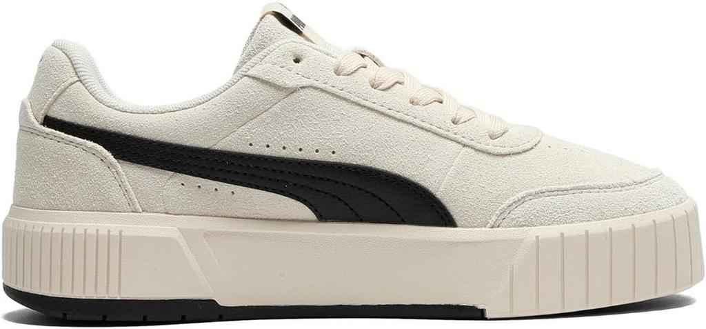 PUMA Women's Carina Mia SD Platform Sneakers Alpine Snow/Puma Black 24.5 cm