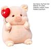 Angel Pig Plush Toy Super Soft Stuffed Animal Doll Pillow Lovely Pink Piggy with Wings Hold Heart Balloon Companion Soothing