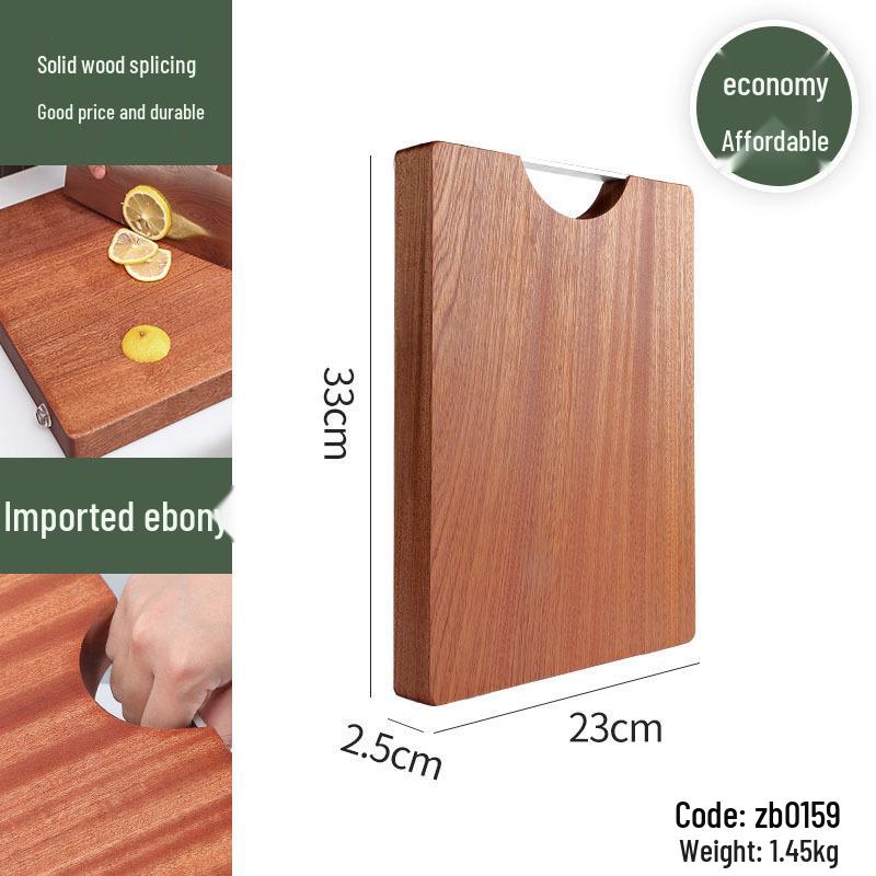 Solid Ebony Wood Anti-Mold Cutting Board for Vegetables - Luxury Kitchen Essentials Square