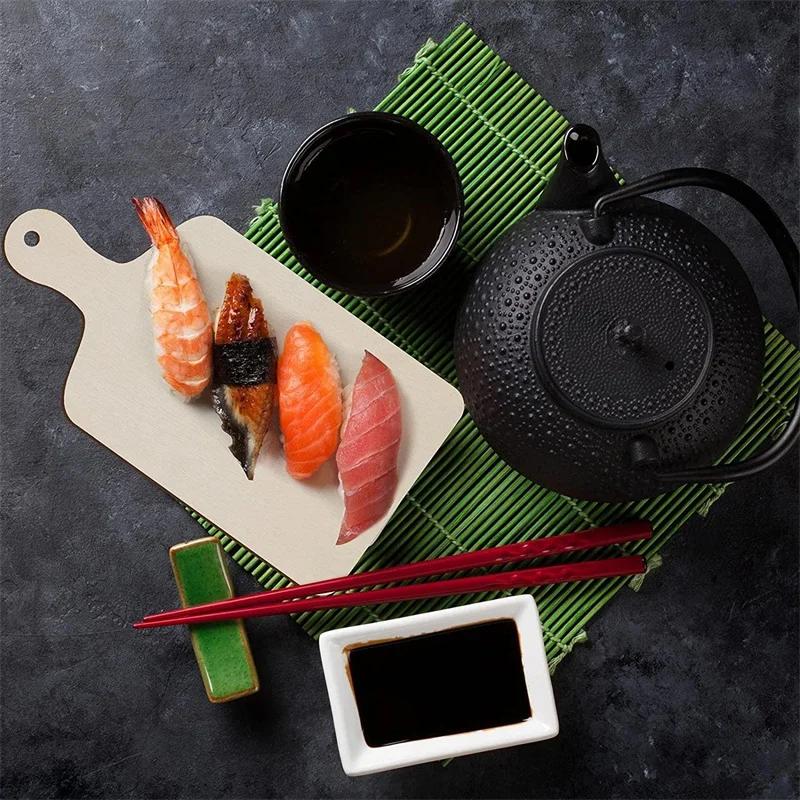 3/6Pcs Christmas Decoration Wood Toys Graffiti Chopping Board DIY Children Graffiti Painting Craft Mini Boards Wooden Blank Tray