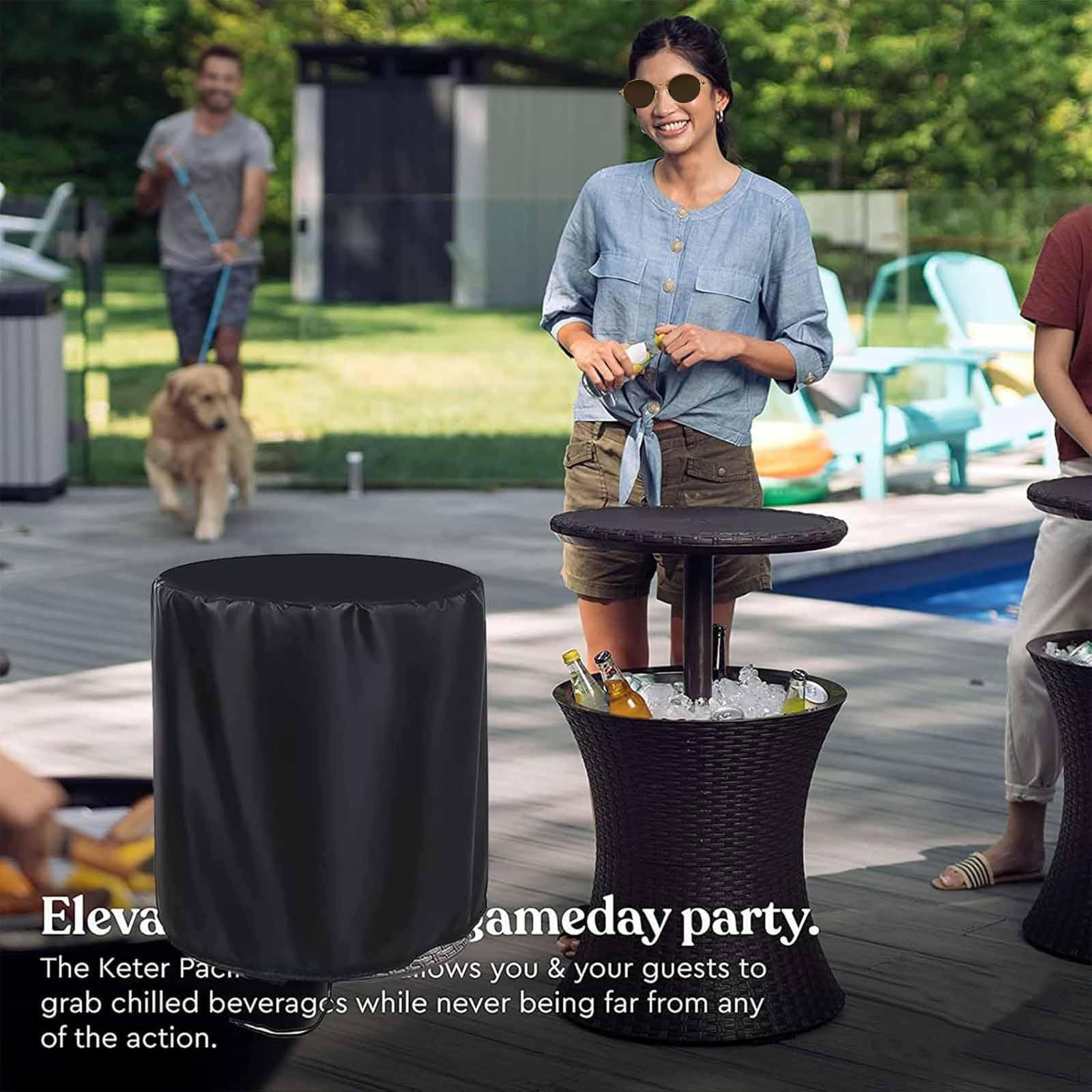 

Pool Table Cover Patio Cool Bar Side Reusable Shade Sun Protection for Coffee Beverage