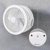 Battery Operated Fan Folding Oscillating Rechargeable Fan with LED Lights Desk Fan for Home Office Camping