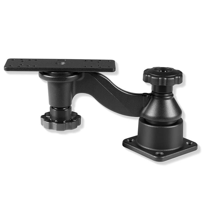 Fishfinder Mount with 6-in Swing Arm for Fish Finder & Chartplotters Compatible with EchoMAP/GPSMAP/Apex/Helix/Solix/Elite/Hook 1Set