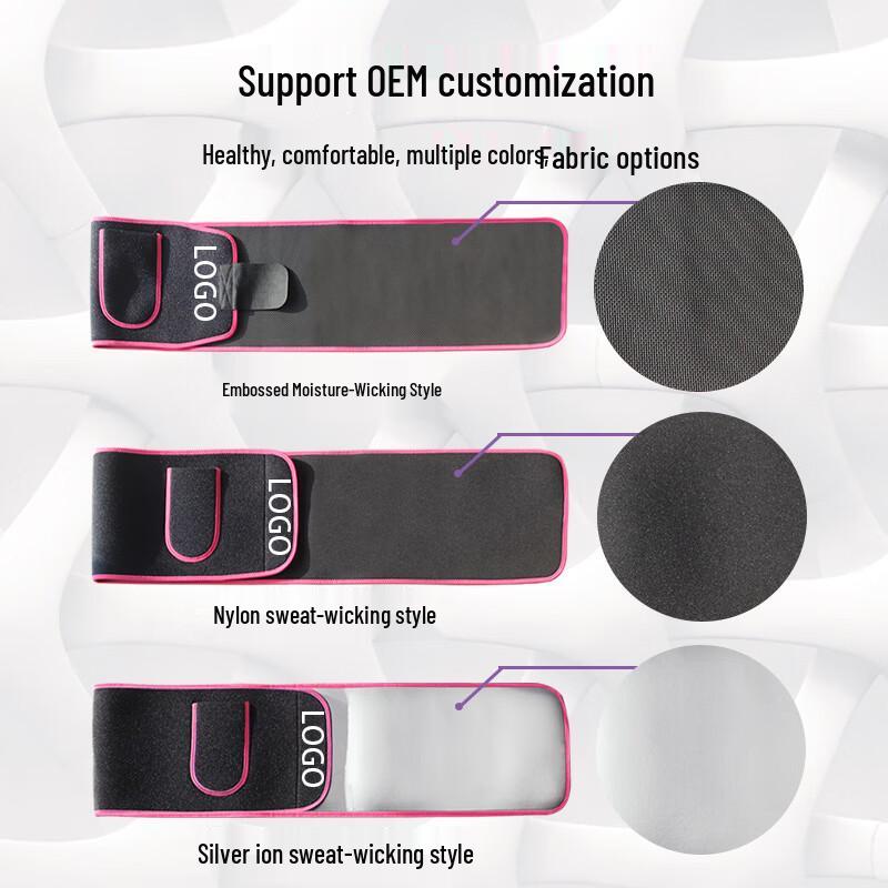 OLOEY Silver Ion Sweat Waist Trainer Belt with Pockets