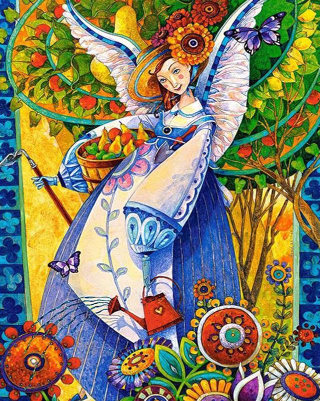 Diamond Painting New Elves and Angels 5D DIY Diamond Embroidery Landscape Flowers Rhinestones Mosaic Craft Kit