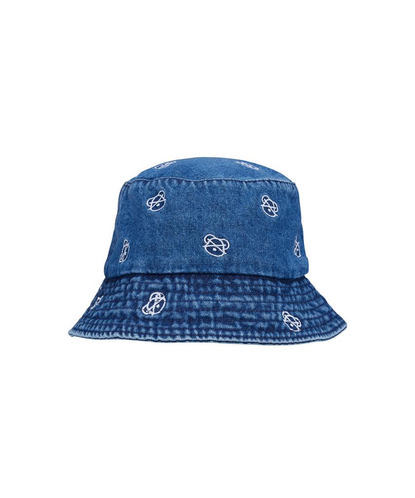 DOUBLE JD Bear Face Bucket Hat (Blue)