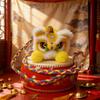Creative Gift Handmade Kintted New Year Shoulder Bag Red Color Spring Festival Coin Purse Personality Children's Lion Bag