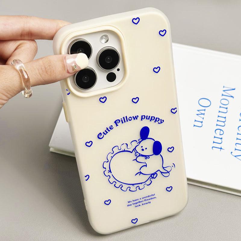 Zhitai Jelly Skin Cartoon Case for iPhone 11-15 Pro Max