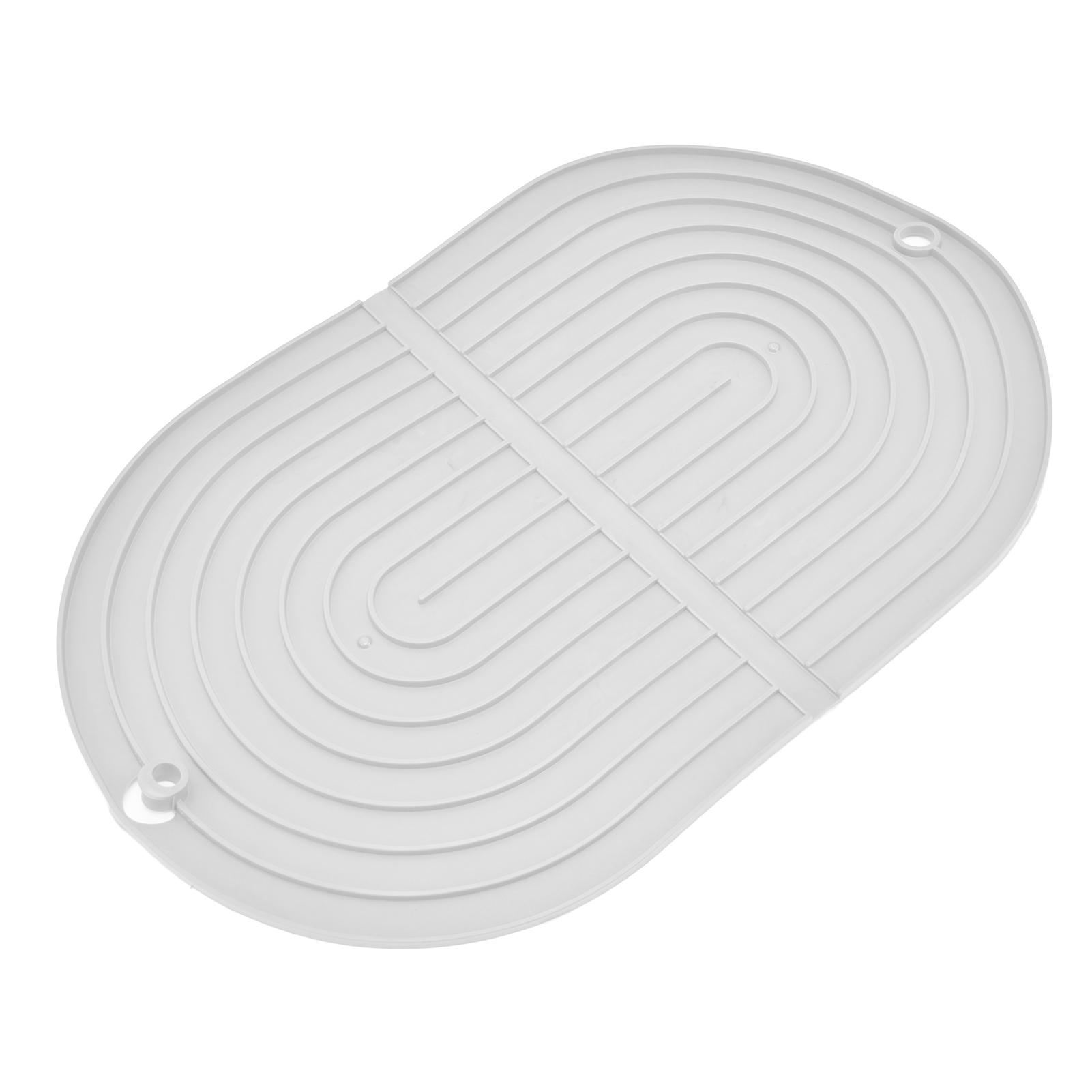 Multifunctional Dish Drying Mat Foldable Dish Drying Pad Heat Insulation Cup Pot Mat for KitchenWhite белый