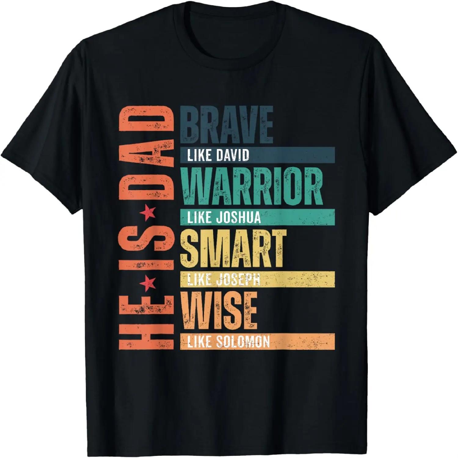 Он Папа Религиозный Библейский Стих Христианский Счастливый День Отца Футболка XXXXXL разноцветный