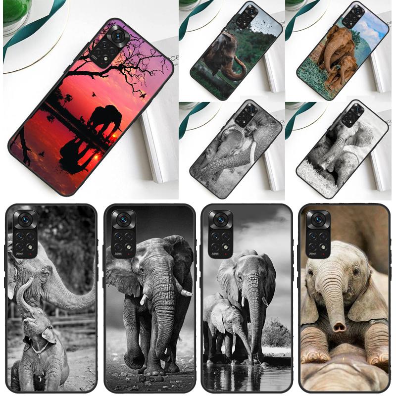 Elephant Animal Case For Xiaomi Redmi Note 13 14 Pro 12 9 10 11 Pro 10S 11S 12S Redmi 14C 13C 10C 12C Cover