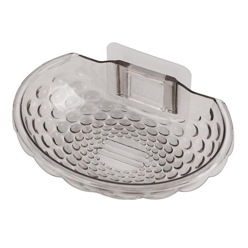 Suction Cup Wall-Mounted Soap Rack: Punch-Free, Creative Drain Design, No Water Accumulation, Home Storage Solution